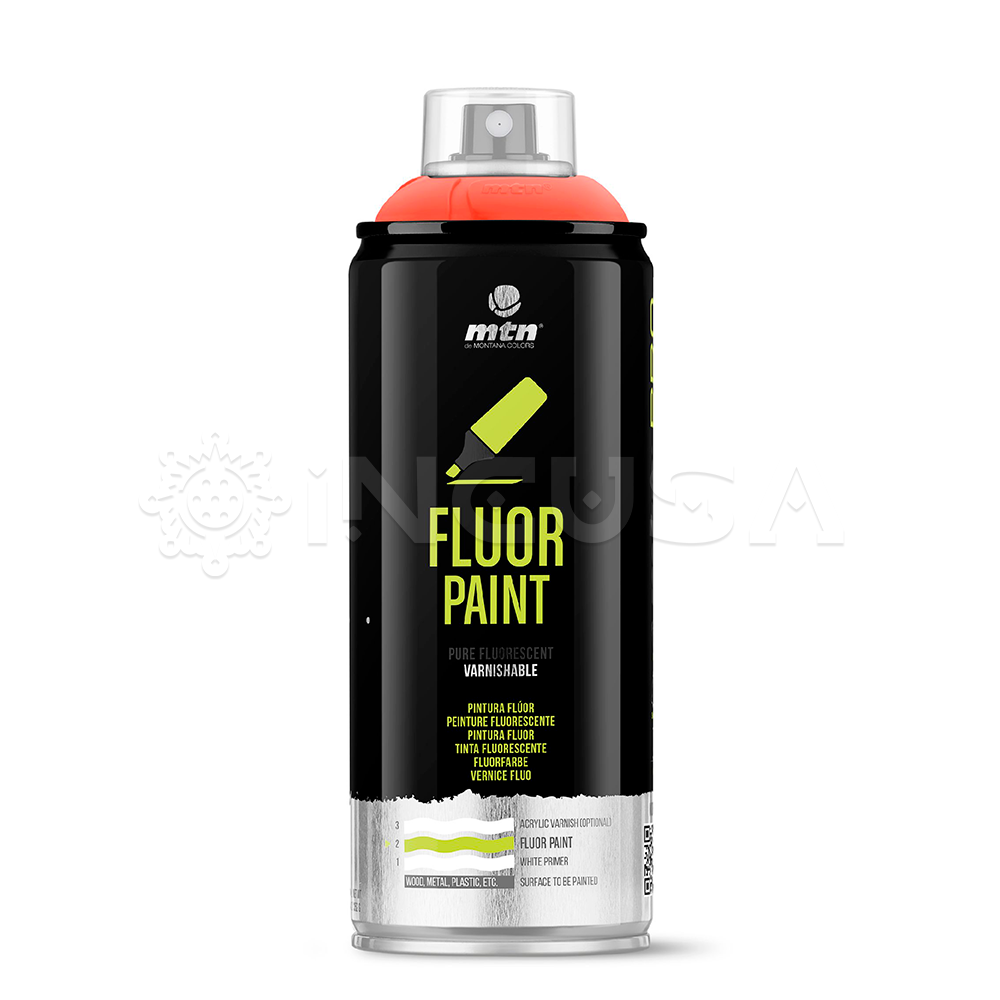 Montana Pro Fluorescente Rojo 400ml