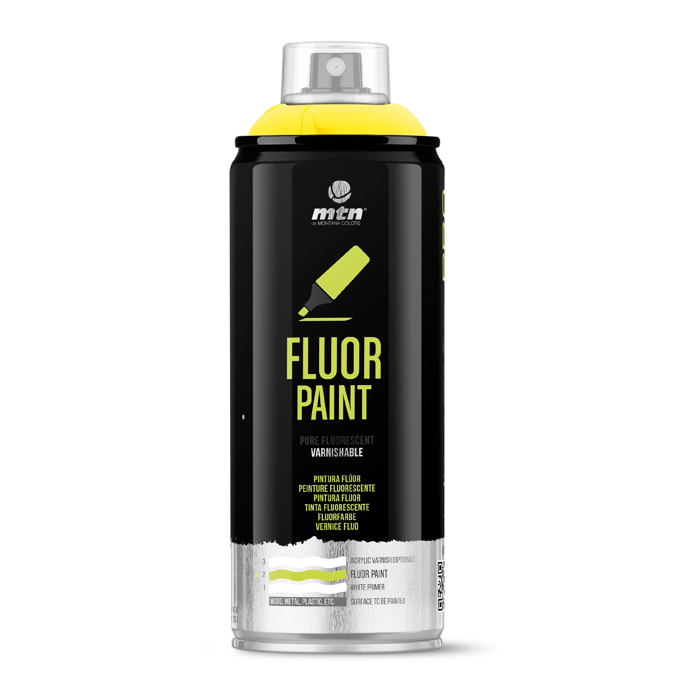 Montana Pro Fluorescente Amarillo 400ml